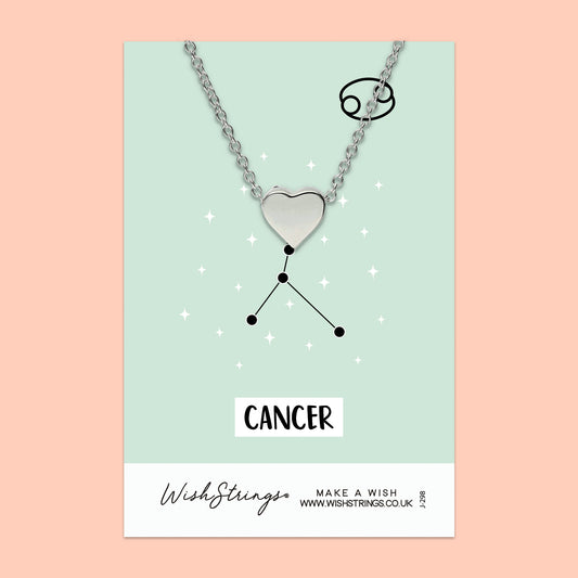 CANCER, Star Sign Horoscope - Heart Necklace
