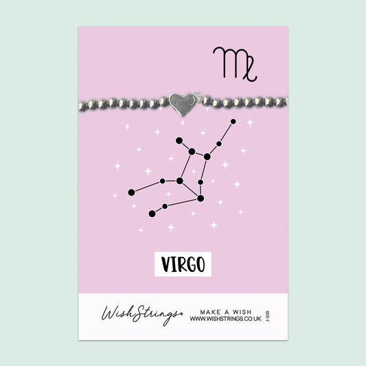 VIRGO, Star Sign Horoscope - Heart Stretch Bracelet