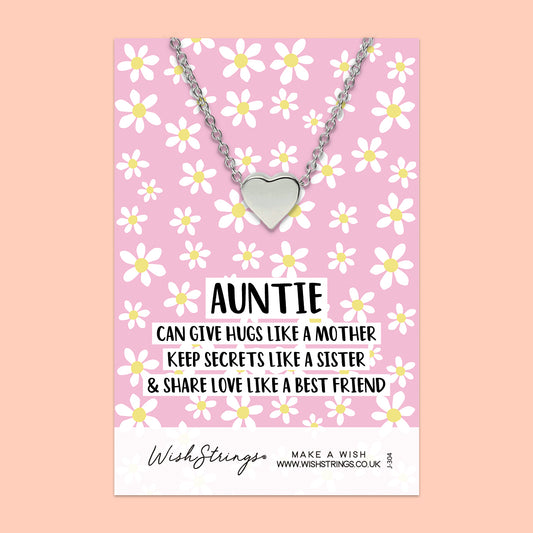 Auntie - Heart Necklace