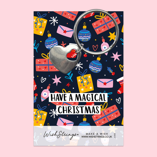 Magical Christmas - Heart Keyring