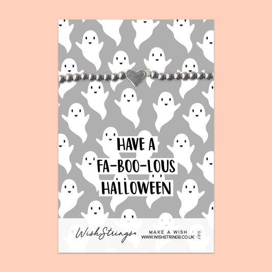 Fa-boo-lous Halloween - Heart Stretch Bracelet