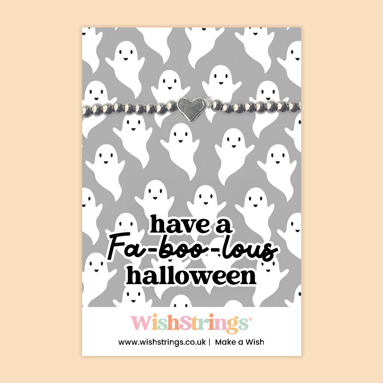 Fa-boo-lous Halloween - Heart Stretch Bracelet