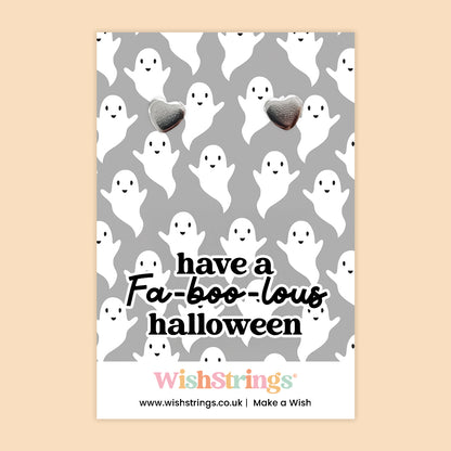 Fa-boo-lous Halloween - Silver Heart Stud Earrings | 304 Stainless - Hypoallergenic