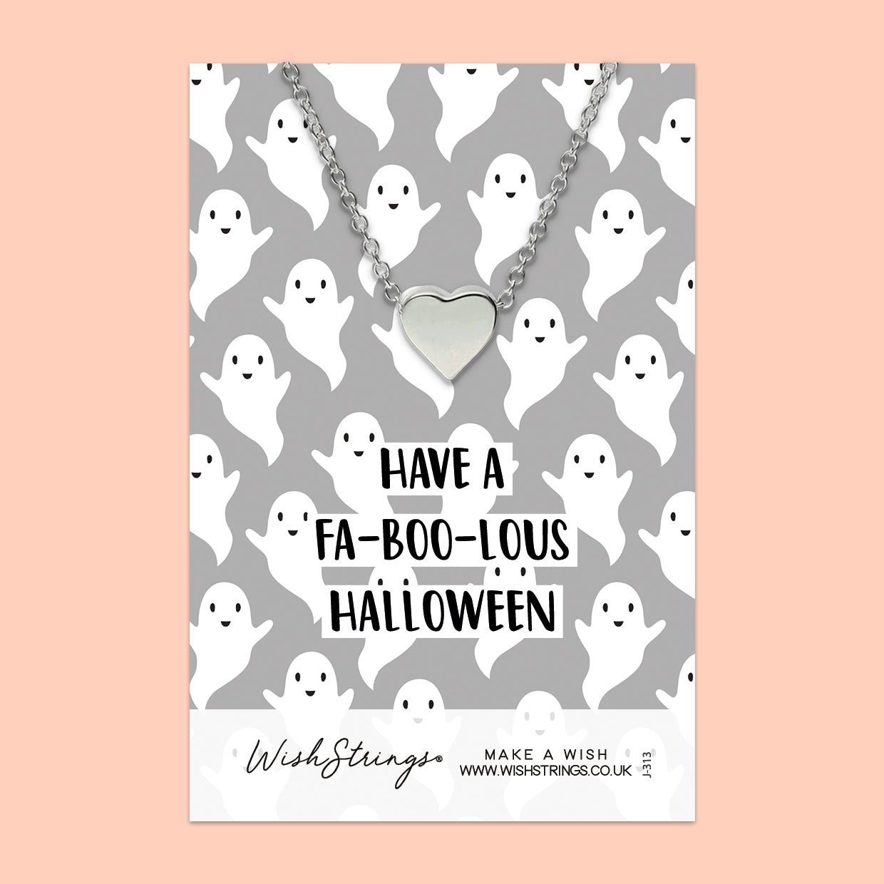 Fa-boo-lous Halloween - Heart Necklace