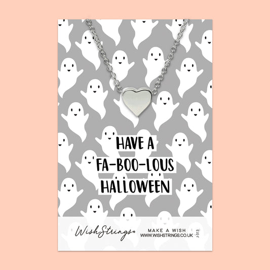 Fa-boo-lous Halloween - Heart Necklace