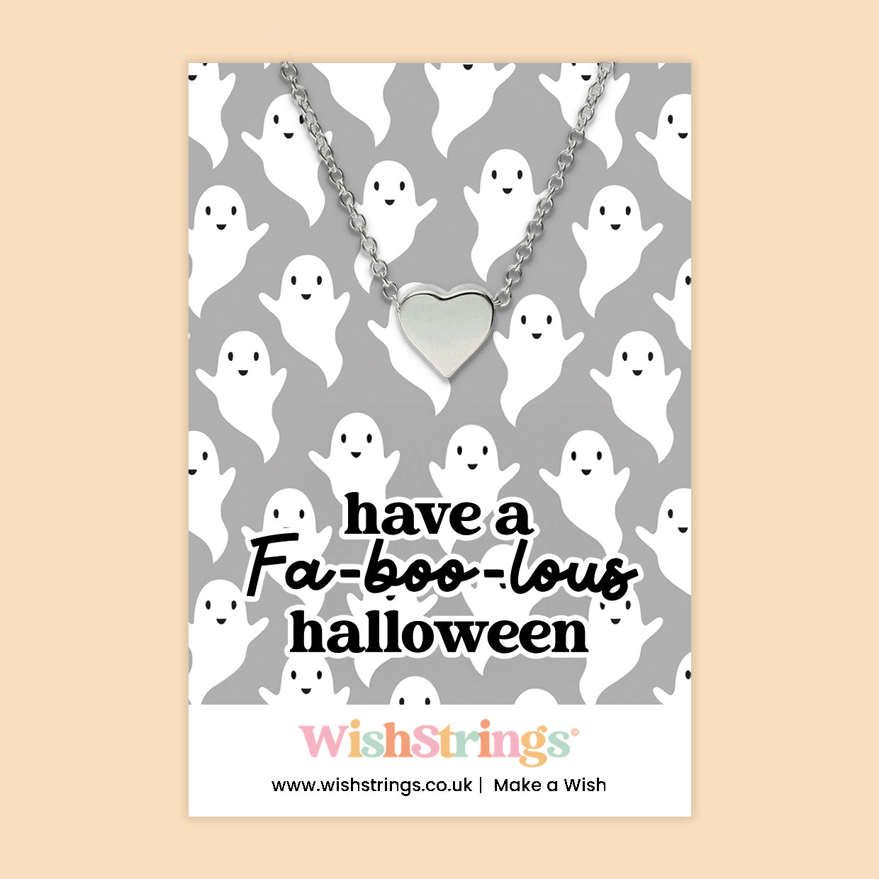 Fa-boo-lous Halloween - Heart Necklace