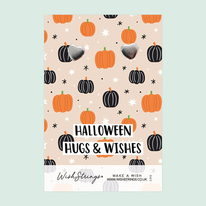 Halloween Hugs & Wishes - Silver Heart Stud Earrings | 304 Stainless - Hypoallergenic