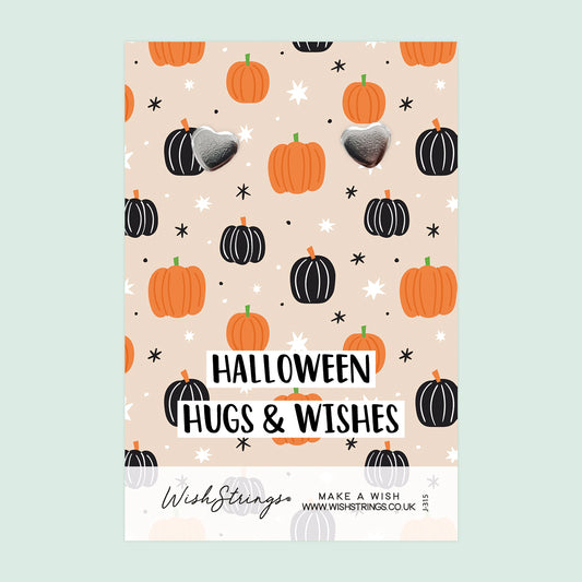 Halloween Hugs & Wishes - Silver Heart Stud Earrings | 304 Stainless - Hypoallergenic