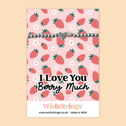I Love You Berry Much - Heart Stretch Bracelet