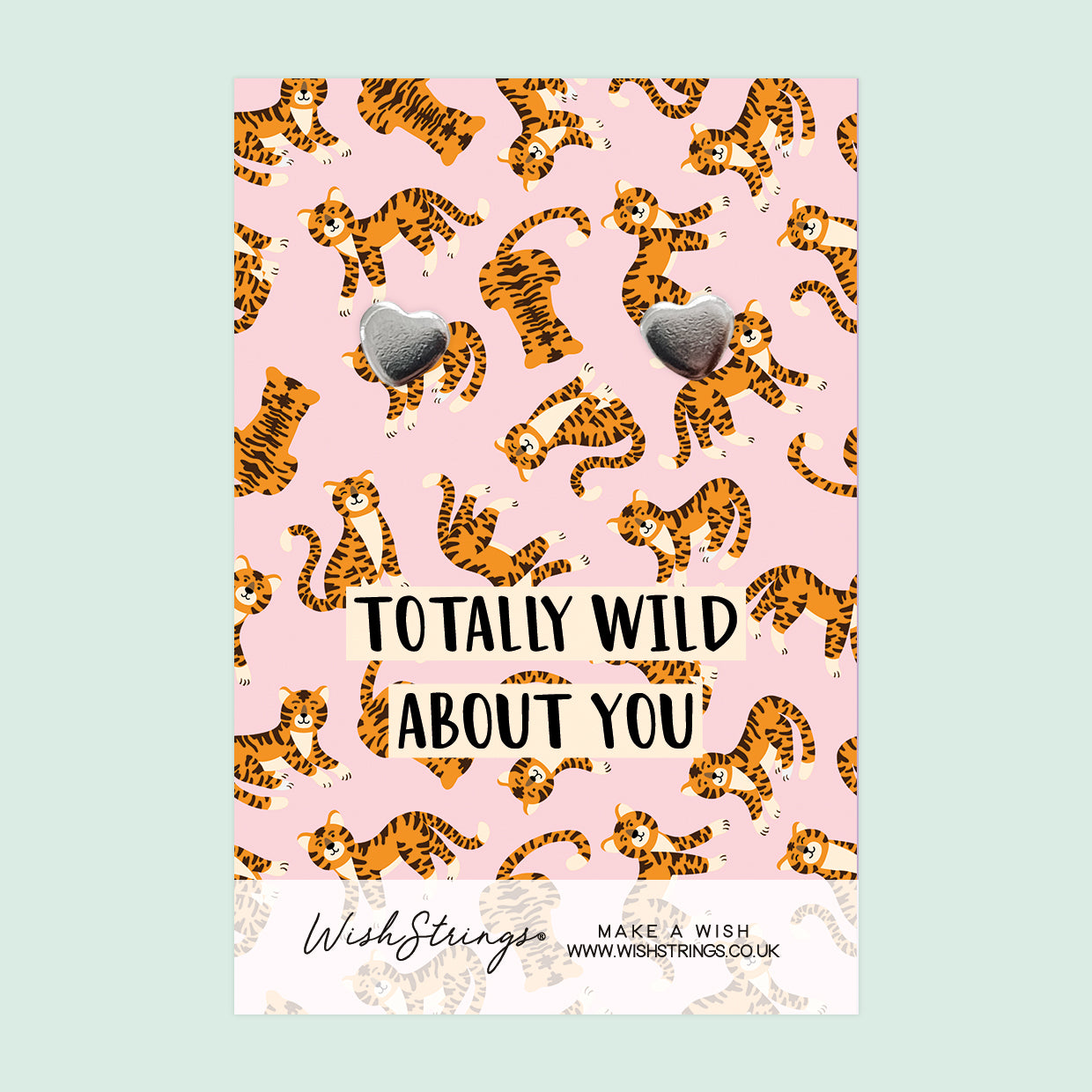 Wild about You - Silver Heart Stud Earrings | 304 Stainless - Hypoallergenic