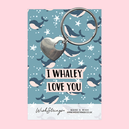 Whaley Love You - Heart Keyring