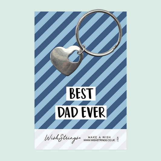 Best Dad - Heart Keyring
