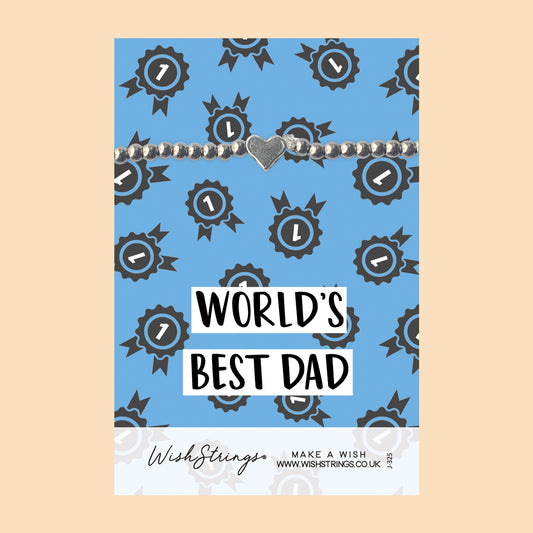 Best Dad - Heart Stretch Bracelet