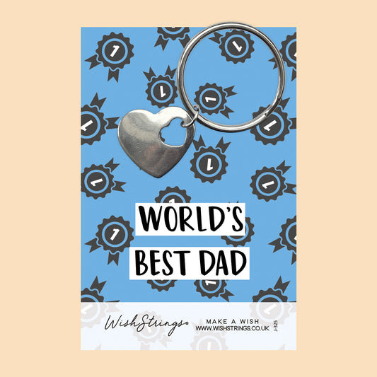 Best Dad - Heart Keyring