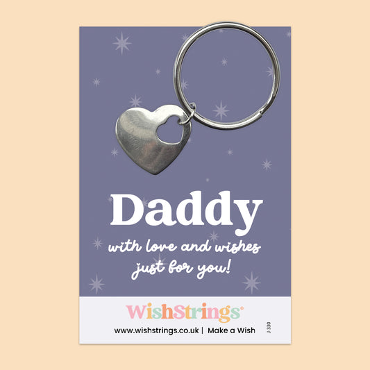 Daddy - Heart Keyring