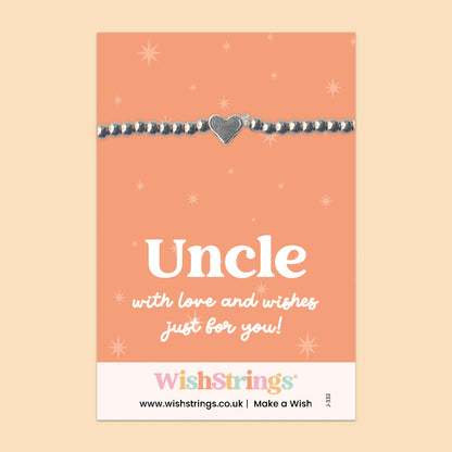 Uncle - Heart Stretch Bracelet