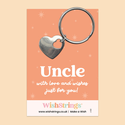 Uncle - Heart Keyring