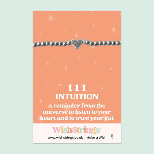 Angel Numbers 111 - Heart Stretch Bracelet