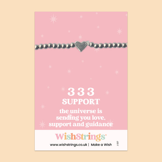 Angel Numbers 333 - Heart Stretch Bracelet