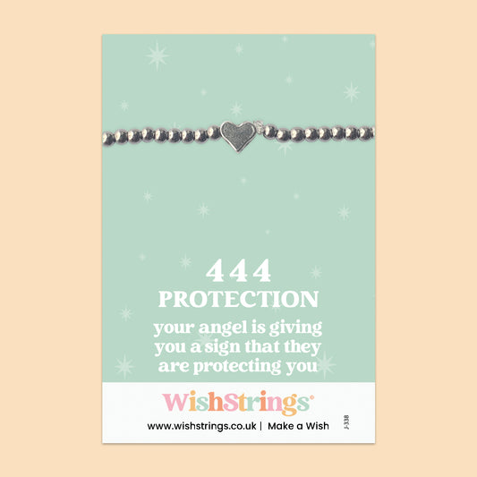 Angel Numbers 444 - Heart Stretch Bracelet