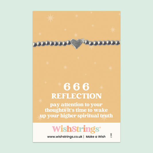 Angel Numbers 666 - Heart Stretch Bracelet