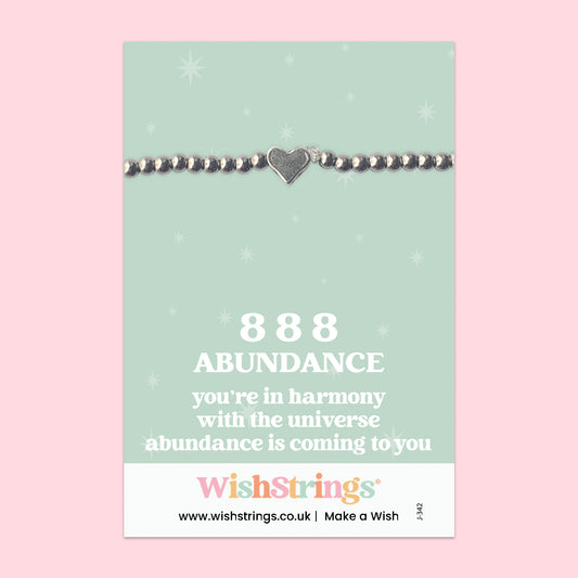 Angel Numbers 888 - Heart Stretch Bracelet