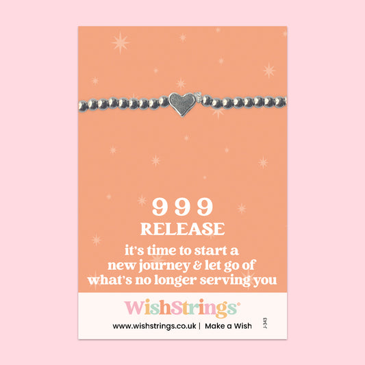 Angel Numbers 999 - Heart Stretch Bracelet