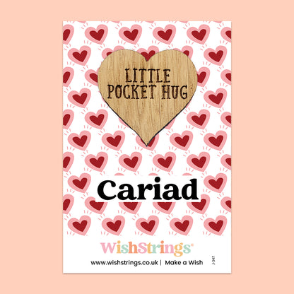 Welsh Collection – 6 Pocket Hugs & 6 WishStrings | Welsh Gifts & Sentiments | Handmade Cymru Keepsakes
