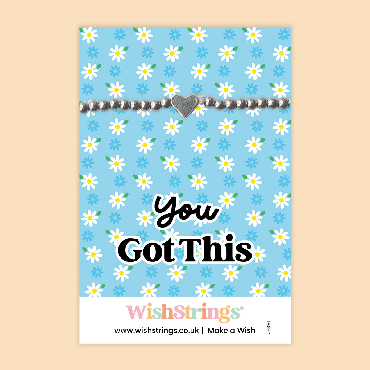 You Got This - Heart Stretch Bracelet