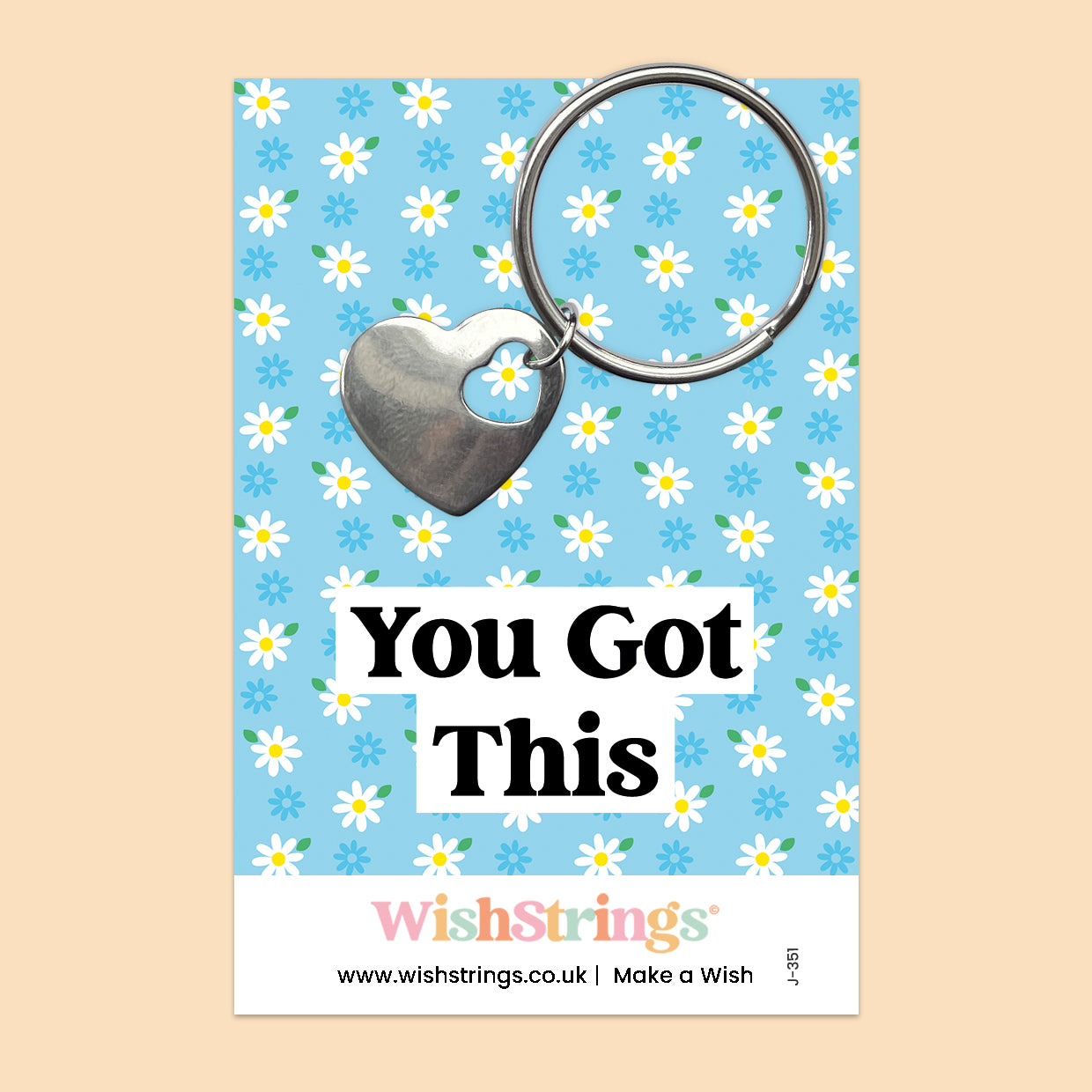 You Got This - Heart Keyring