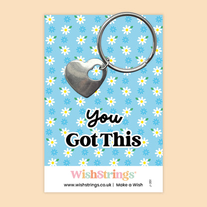 You Got This - Heart Keyring