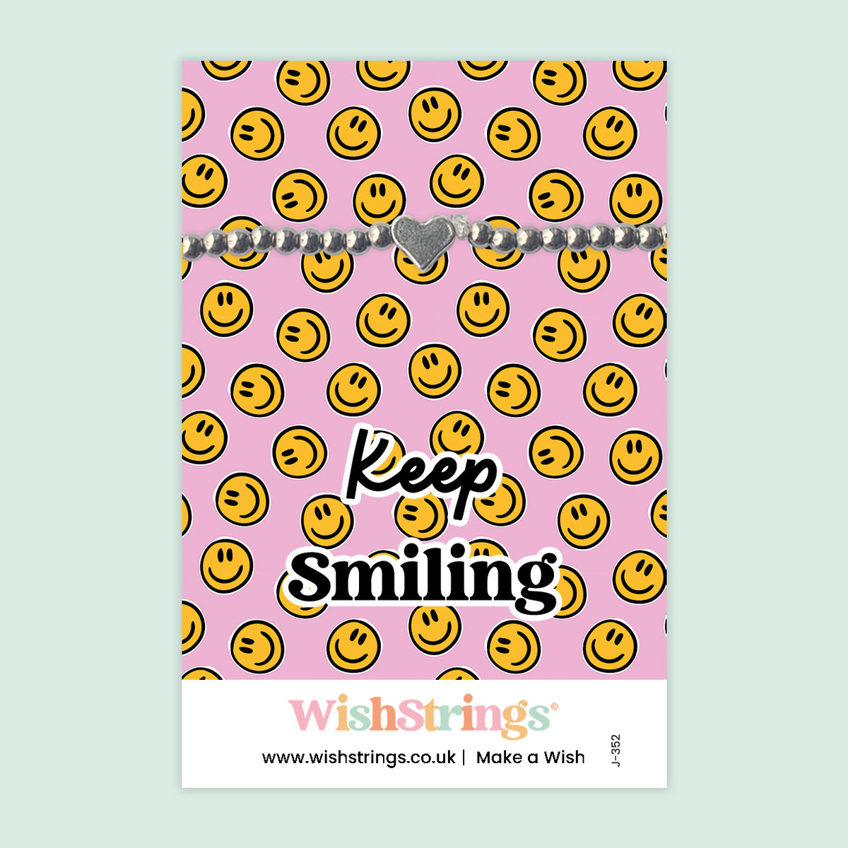 Keep Smiling - Heart Stretch Bracelet