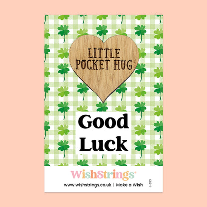 Good Luck Collection – 6 Pocket Hugs & 6 WishStrings | Encouragement & Support Gifts | Handmade Inspirational Keepsakes