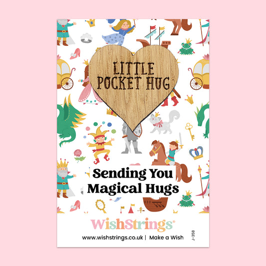 Pocket Hug - Sending You a Magical Hug, Fairy Tale Theme Design | Enchanting Gift for Positivity & Support | Keepsake Token for Sending Hugs, Love & a Magical Pick-Me-Up
