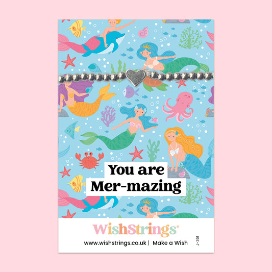 Mermaid, Mer-mazing - Heart Stretch Bracelet