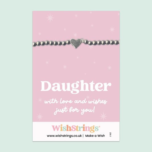Daughter - Heart Stretch Bracelet