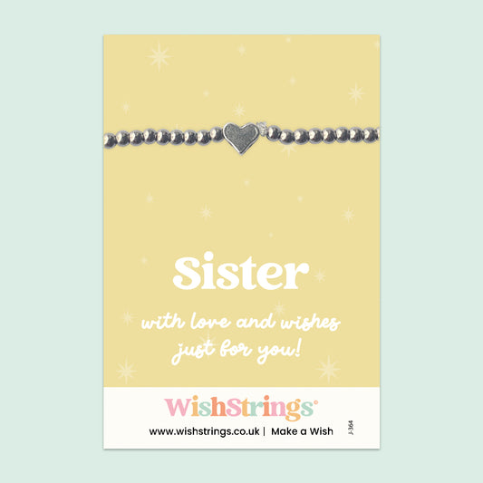 Sister - Heart Stretch Bracelet