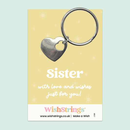 Sister - Heart Keyring