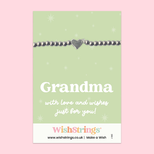 Grandma - Heart Stretch Bracelet