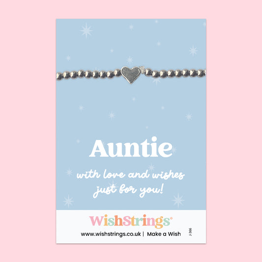 Auntie - Heart Stretch Bracelet