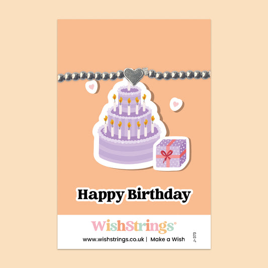 Happy Birthday - Heart Stretch Bracelet