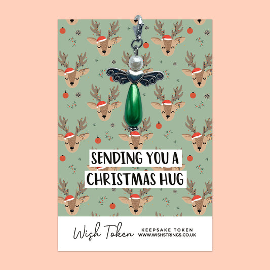 Reindeer, Christmas Hug - Wish Angel Clip