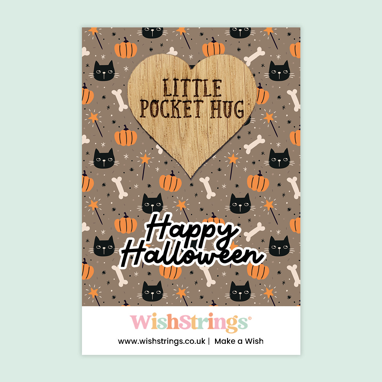 Halloween Collection – Spooky Wish Bracelets & Pocket Hug Tokens | Handmade Keepsakes with Charms & Quotes | Fun Seasonal Gifts Under £5
