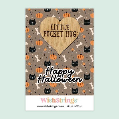 Halloween Collection – Spooky Wish Bracelets & Pocket Hug Tokens | Handmade Keepsakes with Charms & Quotes | Fun Seasonal Gifts Under £5