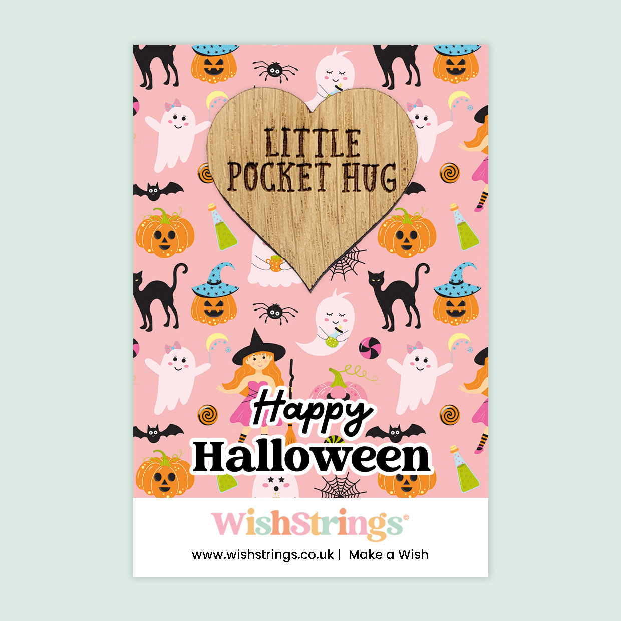 Halloween Collection – Spooky Wish Bracelets & Pocket Hug Tokens | Handmade Keepsakes with Charms & Quotes | Fun Seasonal Gifts Under £5