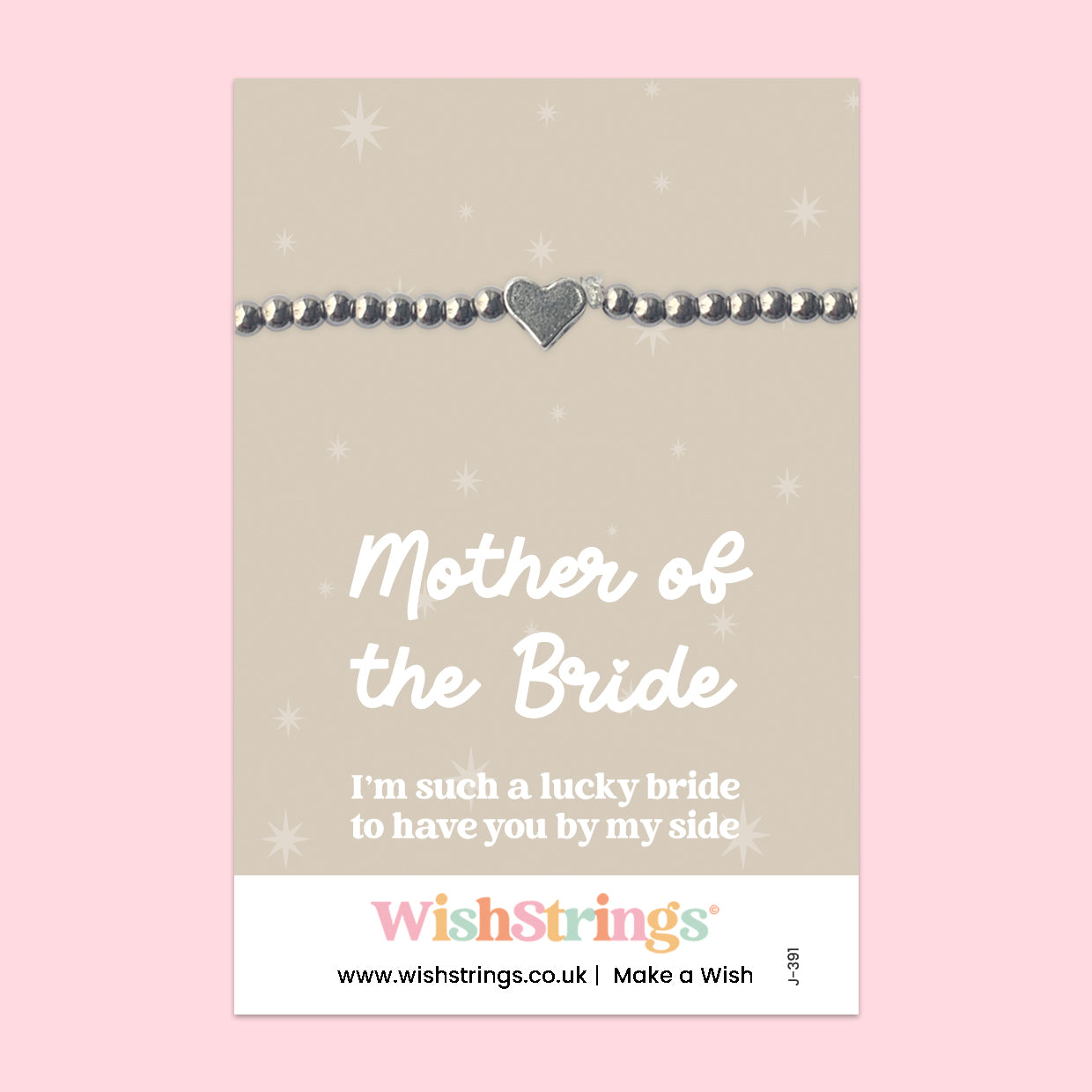 Mother of the Bride - Heart Stretch Bracelet