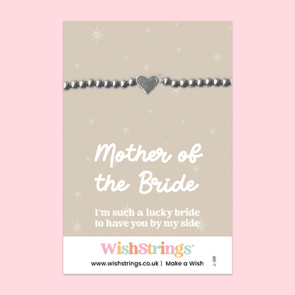 Mother of the Bride - Heart Stretch Bracelet
