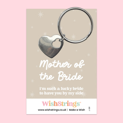 Mother of the Bride - Heart Keyring