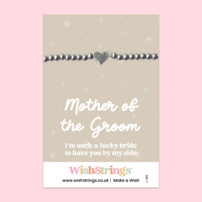 Mother of the Groom - Heart Stretch Bracelet