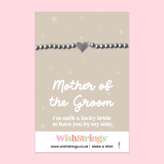 Mother of the Groom - Heart Stretch Bracelet